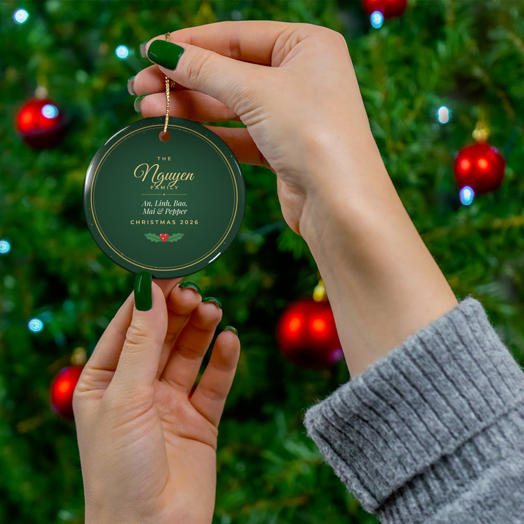The Evergreen Family Ornament