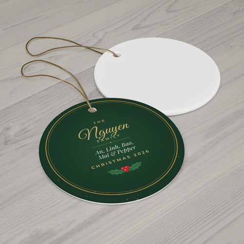 The Evergreen Family Ornament